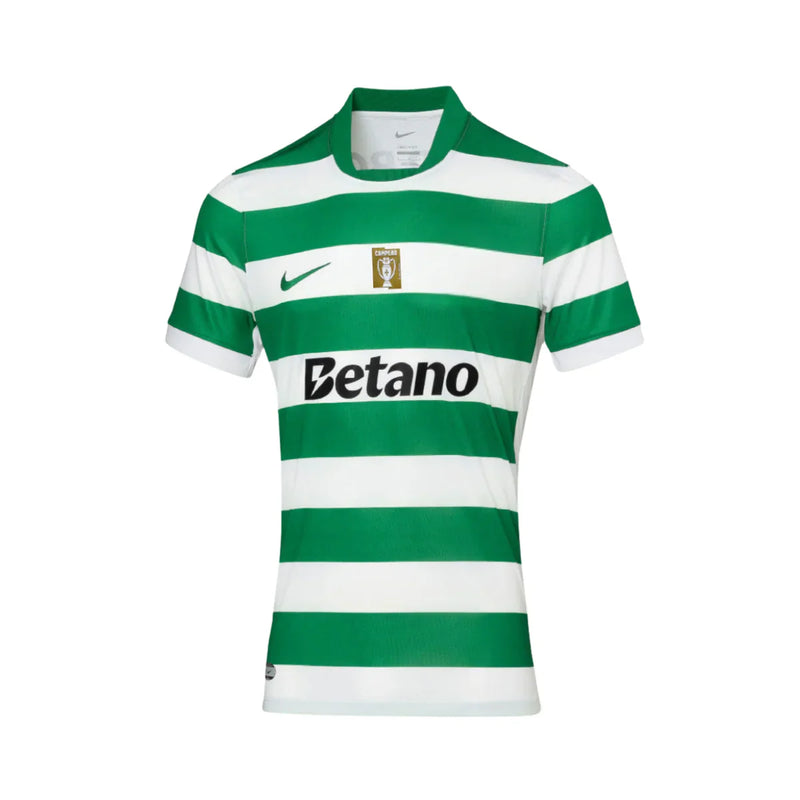 Camisa Do Sporting 25/26 Verde E Branco