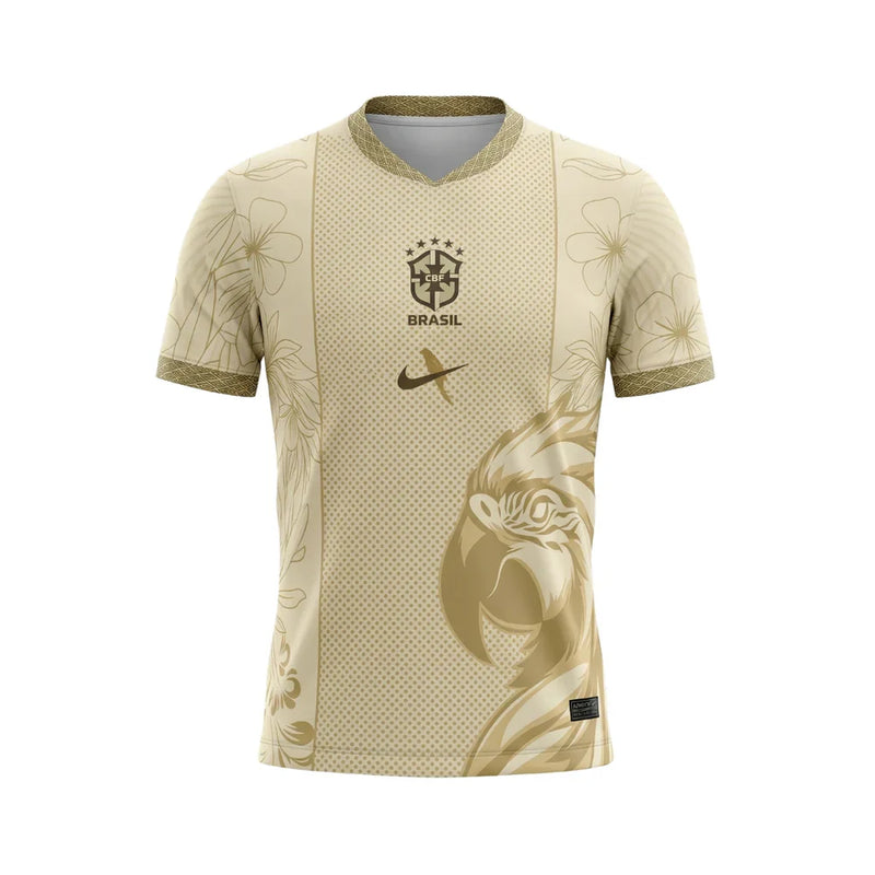 Camisa Da Seleção Do Brasil 26/27 Dourado