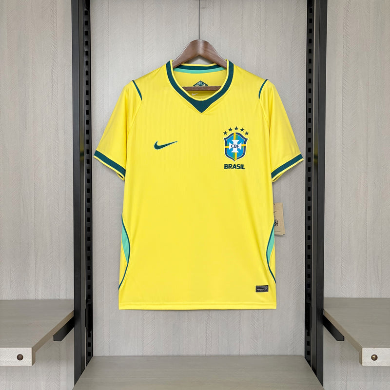 Camisa Brasil I 2026 Torcedor Amarela