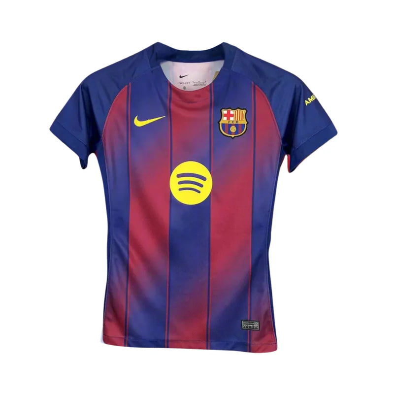 Camisa Feminina Do Barcelona 25/26 Vermelho E Azul