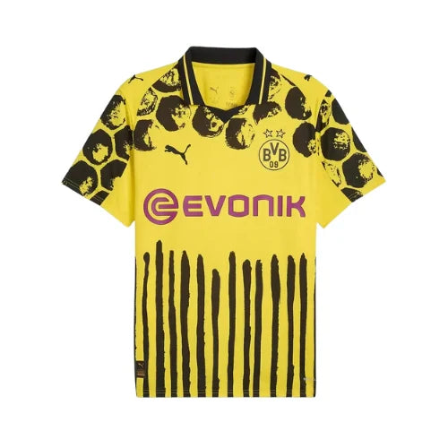 Camisa Do Borussia Dortmund 25/26 Preto E Amarelo