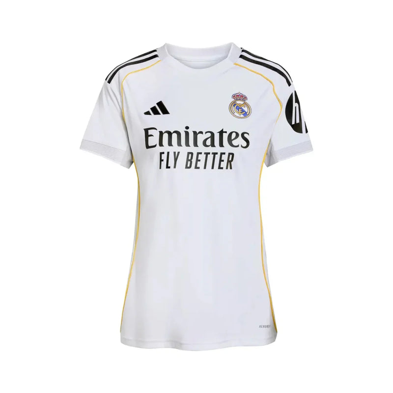 Camisa Feminina Do Real Madrid 25/26 Branco