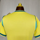 Camisa Brasil I 2026 Feminina Amarela