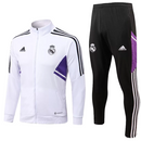 Agasalho De Viagem Real Madrid - Masculino - Branco E Lilás
