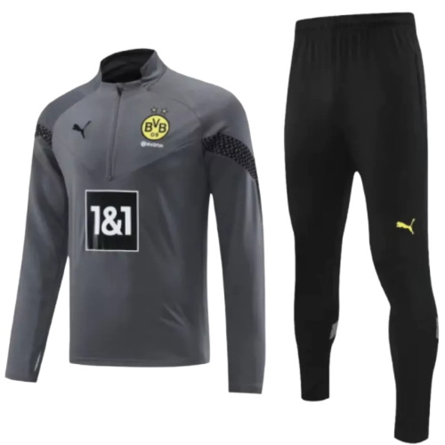 Conjunto De Treino Borussia Dortmund - Masculino - Cinza